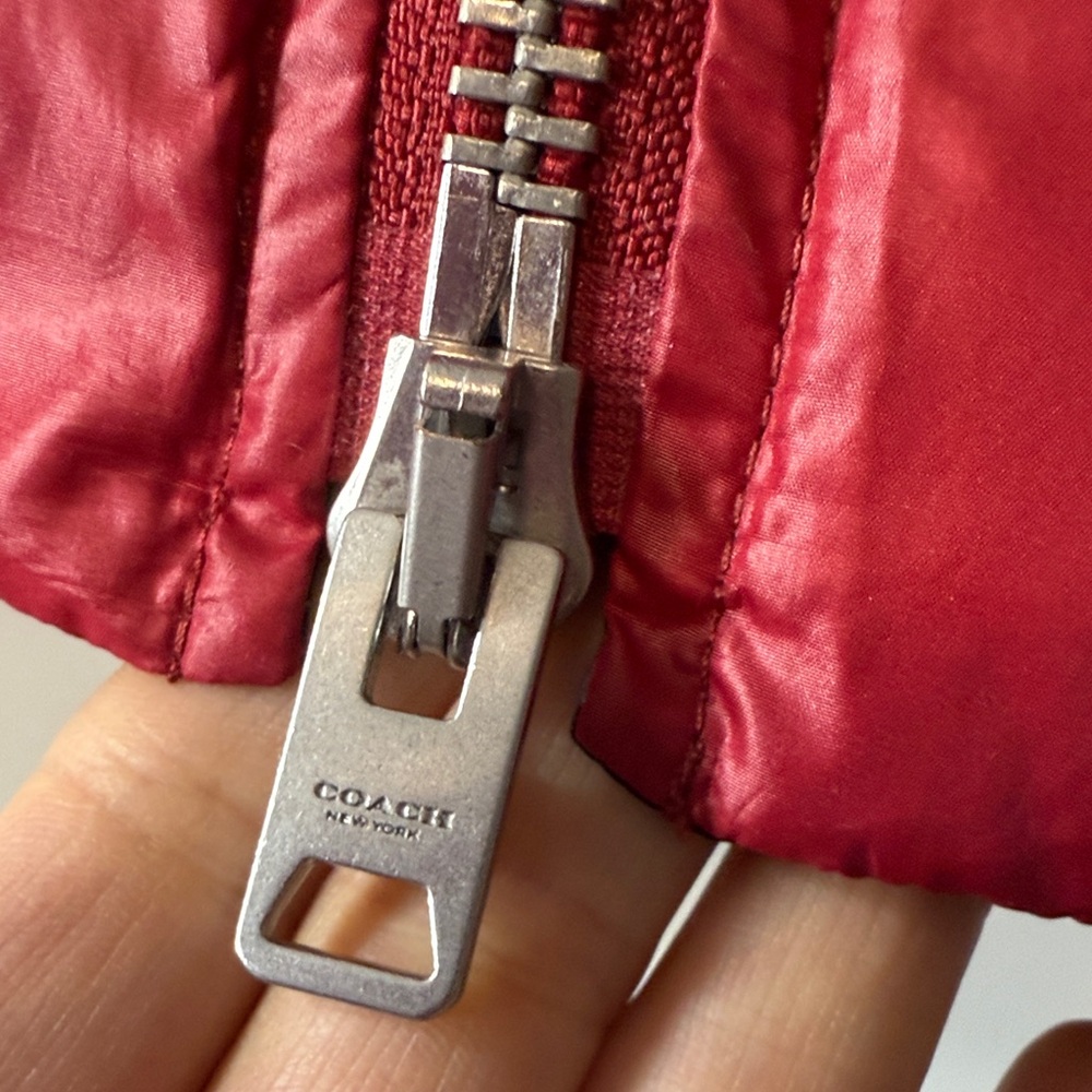 Coach Cherry Red Puffer Jacket - image 3